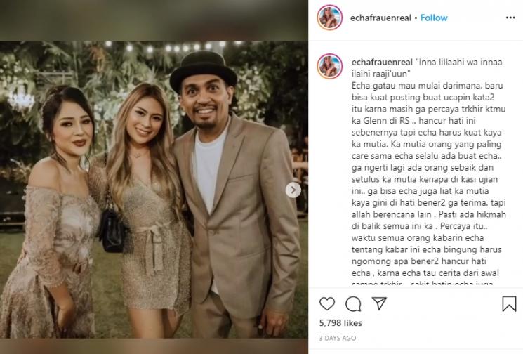 Echa Frauen bersama Mutia Ayu dan Glenn Fredly (Instagram/@echafrauenreal)