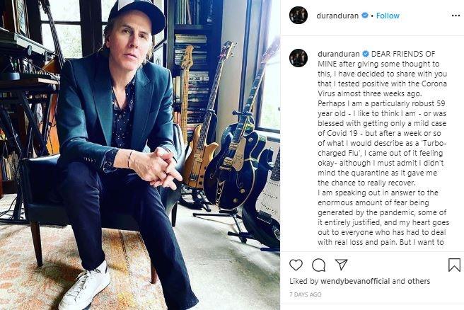 John Taylor. (Instagram/@duranduran)