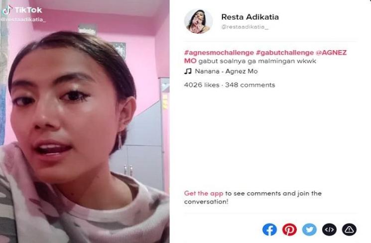 Resta Adikatia (TikTok @restaadikatia_)