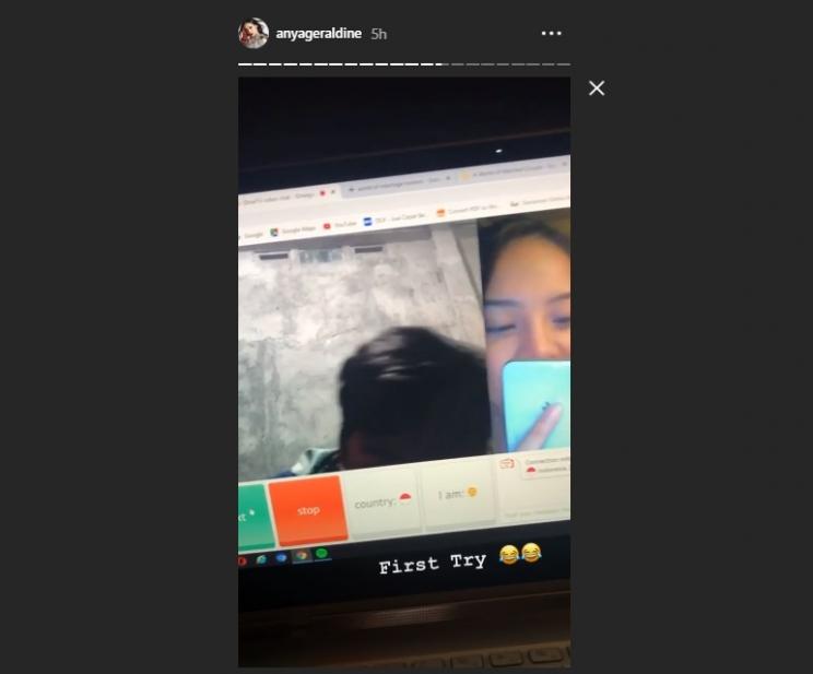 Anya Geraldine video call netizen. (Instagram/@anyageraldine)