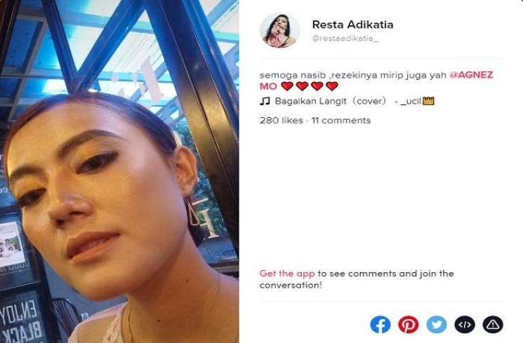 Resta Adikatia (TikTok @restaadikatia_)