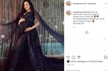 Maternity shoot Tasya Farasya (Instagram @tasyafarasya)