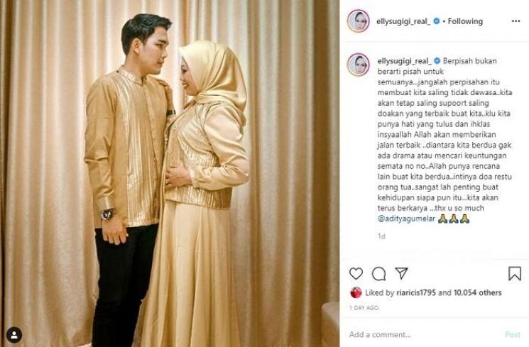 Elly Sugigi putus dengan Aditya Gumelar (Instagram @ellysugigi_real_)