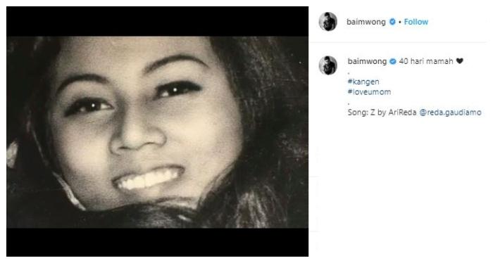 40 hari meninggalnya ibu Baim Wong. (Instagram/@baimwong)