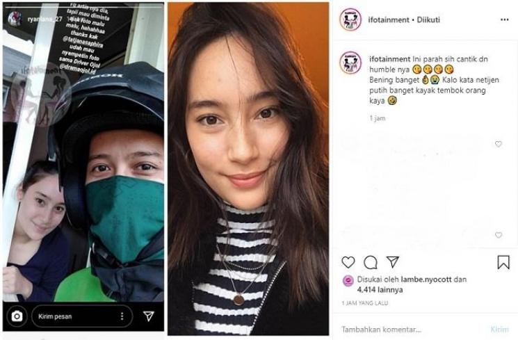 Kulit Tatjana Saphira bening banget (Instagram @ifotainment)