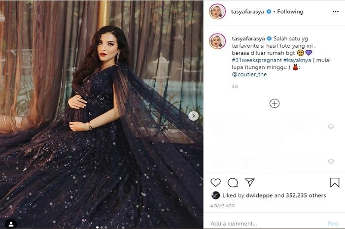 Maternity shoot Tasya Farasya (Instagram @tasyafarasya)