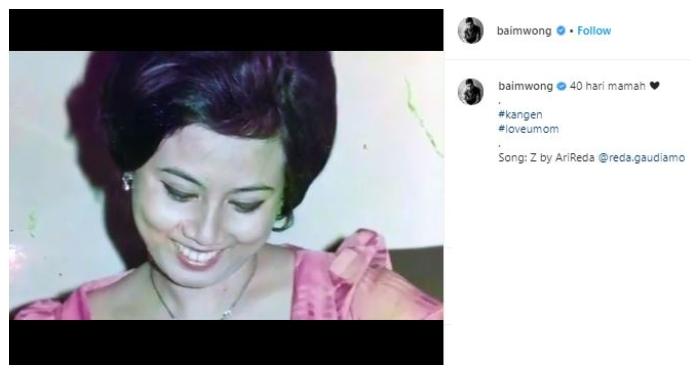 40 hari meninggalnya ibu Baim Wong. (Instagram/@baimwong)
