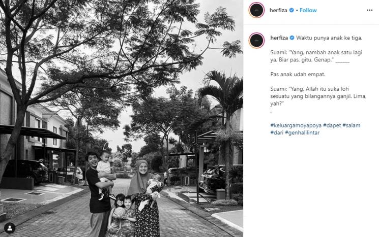 Ricky Harun Kode Nambah Anak (Instagram/@herfiza)