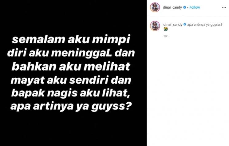 Postingan Dinar Candy. (Instagram/@dinar_candy)