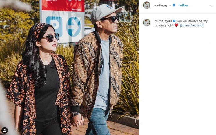 Mutia Ayu unggah kenangan bersama Glenn Fredly (Instagram/@mutia_ayuu)