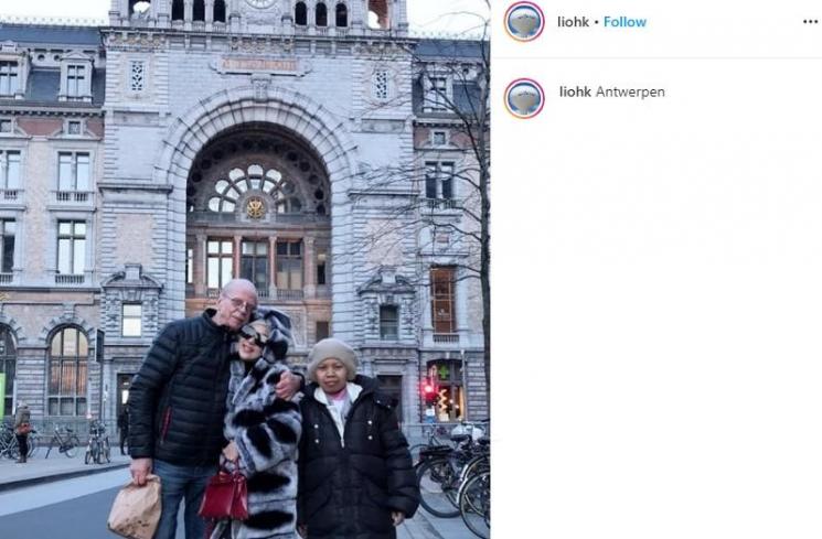 Kedekatan Syahrini dan ayah angkat bule (Instagram/@liohk)