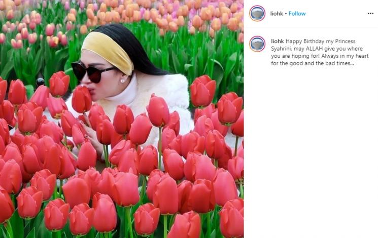 Kedekatan Syahrini dan ayah angkat bule (Instagram/@liohk)