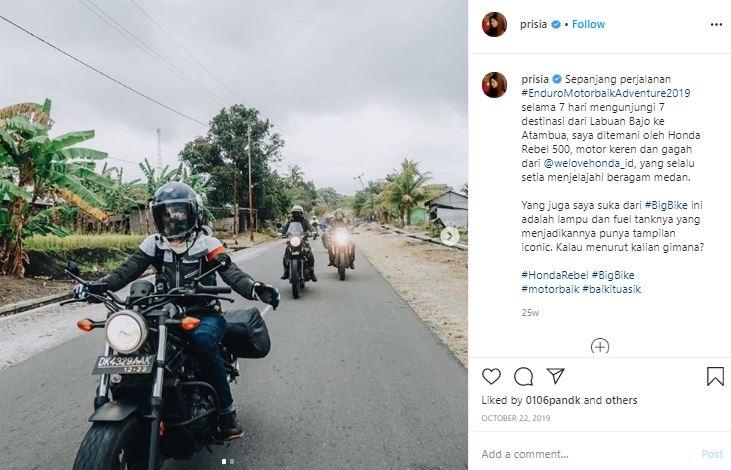 Prisia Nasution. (Instagram/@prisia)