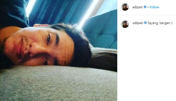 Adipati Dolken digombalin netizen. (Instagram/@adipati)