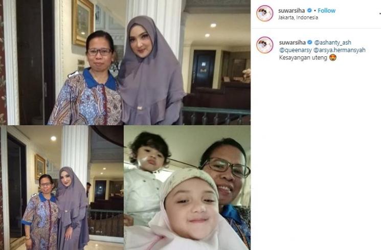 Potret dekat Ashanty dan Suwarsiha (Instagram/@ashanty_ash)