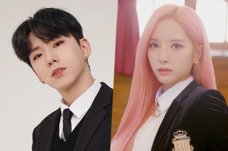 Kihyun MONSTA X dan Bona WJSN (Soompi)