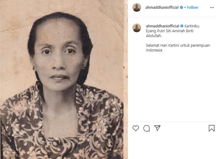 Ahmad Dhani peringati Hari Kartini. (Instagram/@ahmaddhaniofficial)