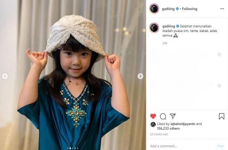 Gempita Nora Marten ucapkan selamat ibadah puasa (Instagram @gadiiing)