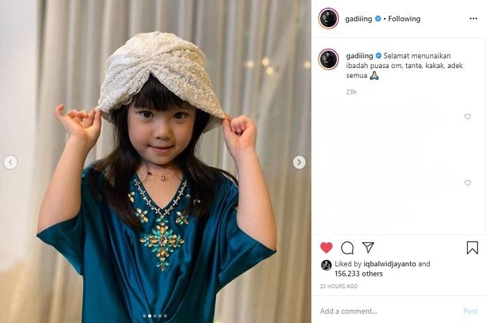 Gempita Nora Marten ucapkan selamat ibadah puasa (Instagram @gadiiing)