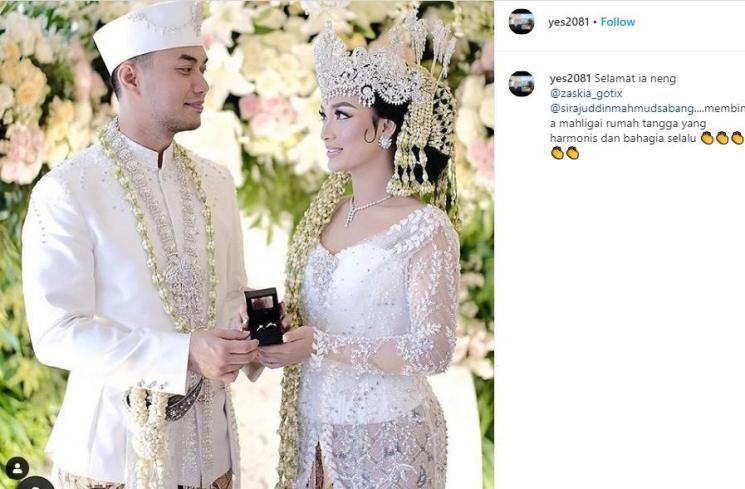 Zaskia Gotik pamer mas kawin. (Instagram/@yes2081)