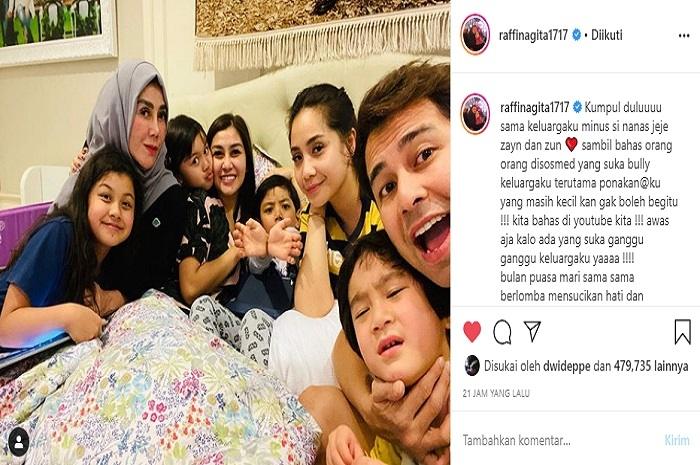 Raffi Ahmad kesal keponakannya yang masih kecil dibully (Instagram @raffinagita1717)