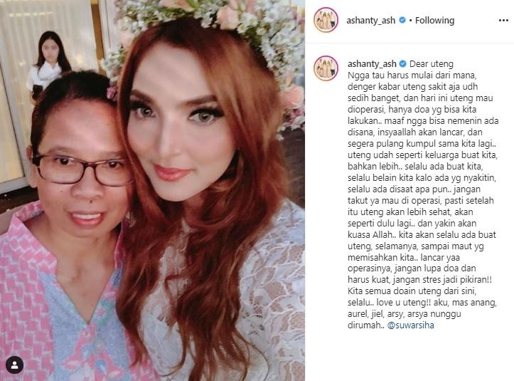 Ashanty dan Suwarsih. (Instagram/@ashanty_ash)
