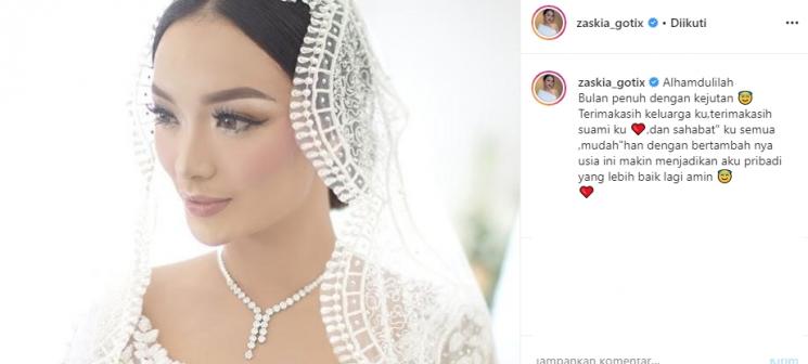 Zaskia Gotik ulang tahun (Instagram/@sirajuddinmahmudsabang)
