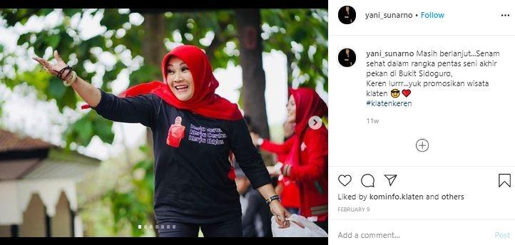 Potret Sri Mulyani, bupati Klaten. (Instagram/@yani_sunarno)