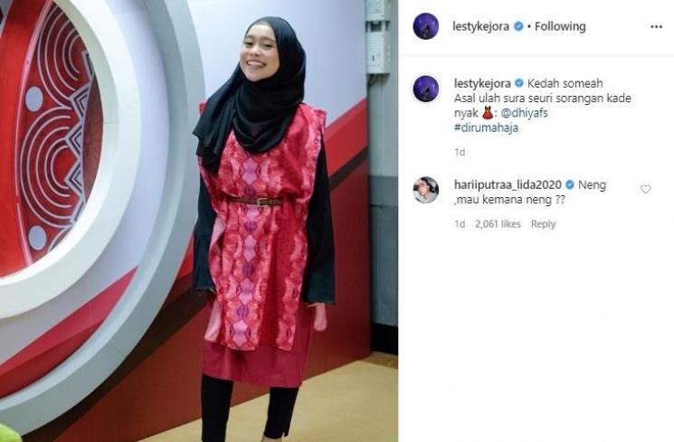 Hari Putra LIDA komentari postingan Lesty Kejora. (Instagram/@lestykejora)