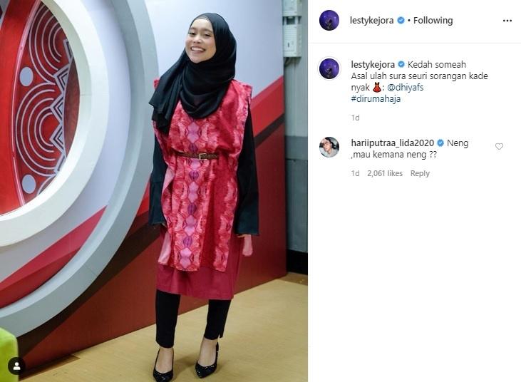 Hari Putra LIDA komentari postingan Lesty Kejora. (Instagram/@lestykejora)