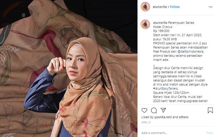 Artis cantik jualan hijab, Natasha Rizky. (Instagram/@alurcerita)