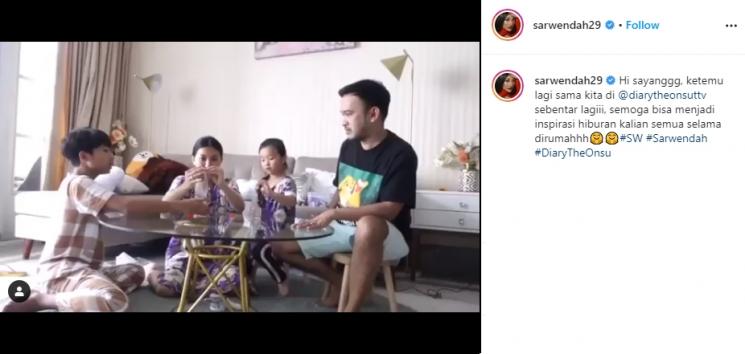 Sudut rumah Ruben Onsu dan Sarwendah. (Instagram/@sarwendah29)