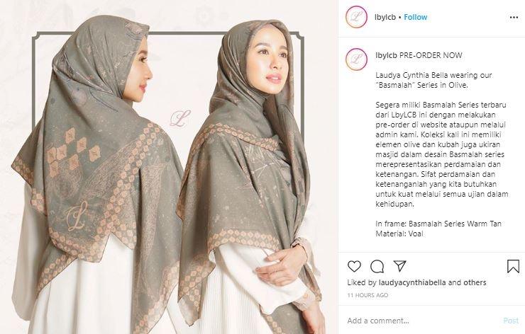 Artis cantik jualan hijab, Laudya Cynthia Bella. (lnstagram/@lbylcb)