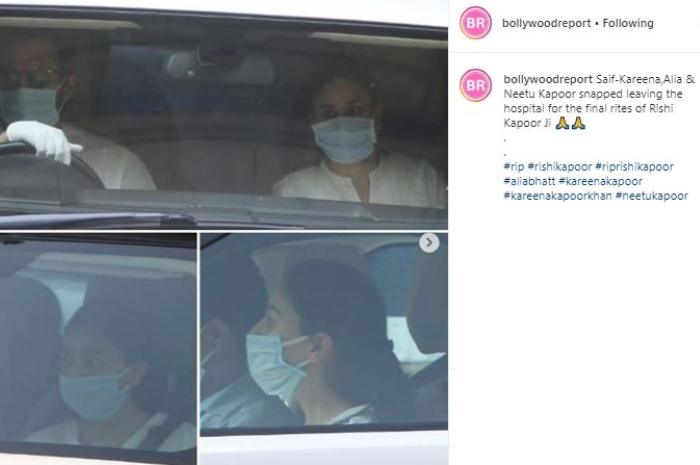 Artis Bollywood lepas kepergian Rishi Kapoor. (Instagram/@bollywoodreport)