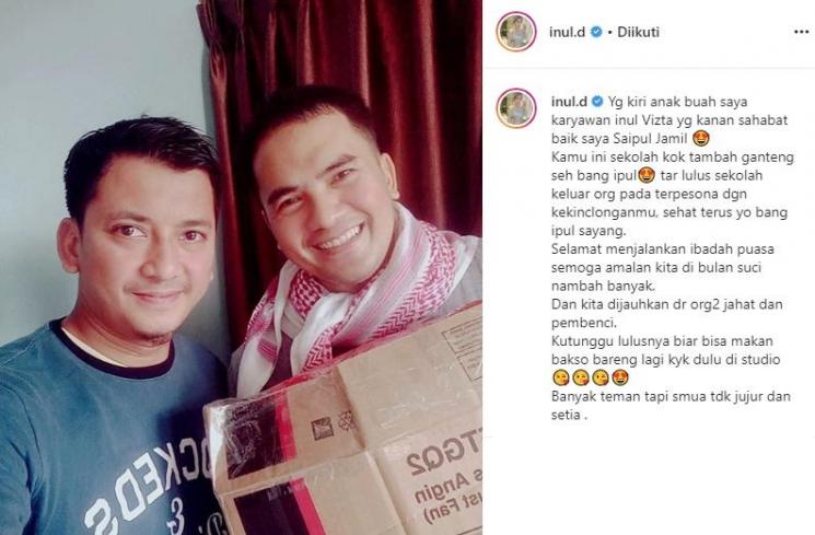 Inul Daratista posting foto Saipul Jamil (Instagram/@inul.d)