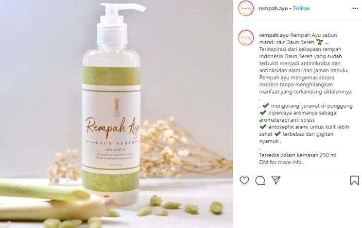 Bisnis baru Kahiyang Ayu. (Instagram/@rempah.ayu)