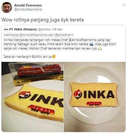 Roti tawar challenge Chef Arnold (Twitter/@ArnoldPoernomo)