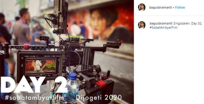 Syuting film Sobat Ambyar. (Instagram/@bagusbramanti)