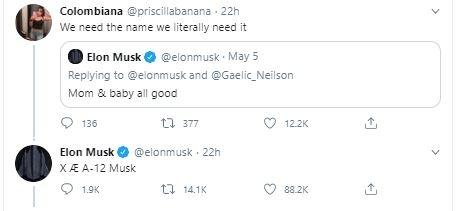 Elon Musk dan X Æ A-12 Musk. (Twitter/@elonmusk)