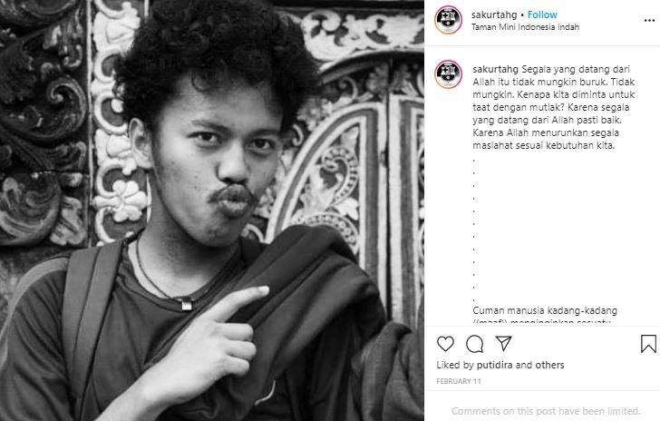 Sakurta Ginting. (Instagram/@sakurtahg)