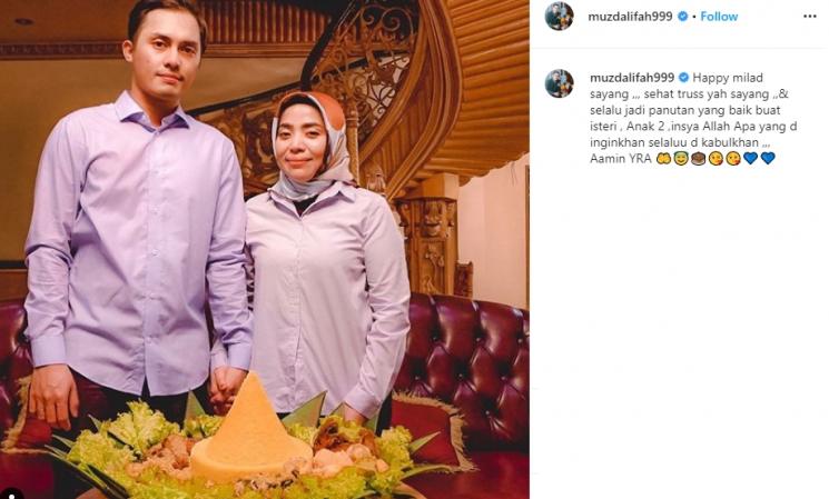 Fadel Islami dan Muzdalifah. (Instagram/@muzdalifah999)