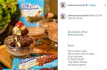 Menu dessert Chef Norman Ismail. (Instagram/@chefnormanismail)