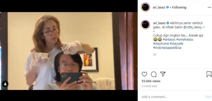 Ari Lasso dan istrinya, Vita Dessy. (Instagram/@ari_lasso)