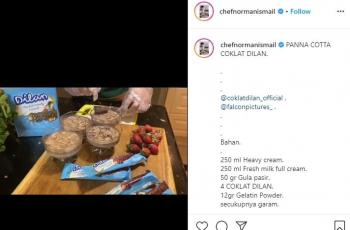 Menu dessert ala Chef Norman Ismail. (Instagram/@chefnormanismail)