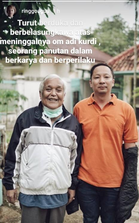 Adi Kurdi dan Ringgo Agus Rahman (Instagram/@ringgoagus)
