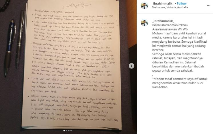 Potret Ibrahim Malik. (Instagram/@_ibrahimmalik_)