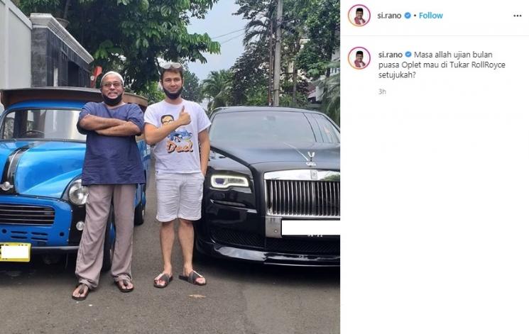 Raffi Ahmad dan Rano Karno. (Instagram/@si.rano)