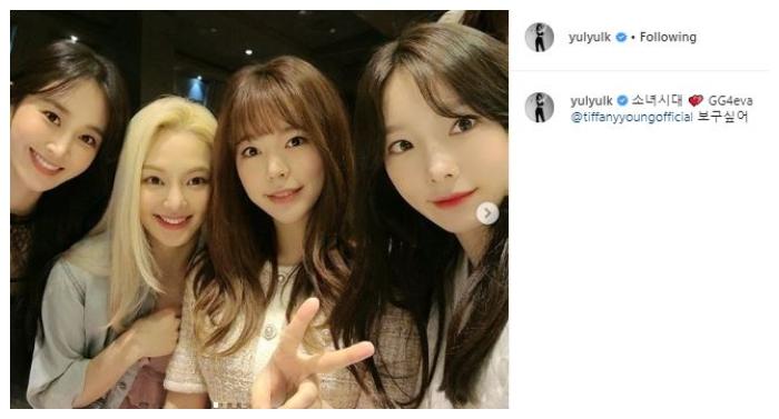 Momen SNSD reunian. (Instagram/@yulyulk)