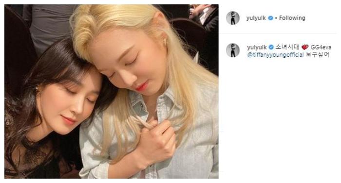 Momen SNSD reunian. (Instagram/@yulyulk)