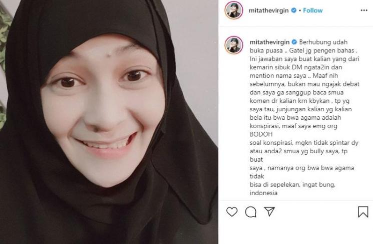Mita The Virgin. (Instagram/@mitathevirgin)